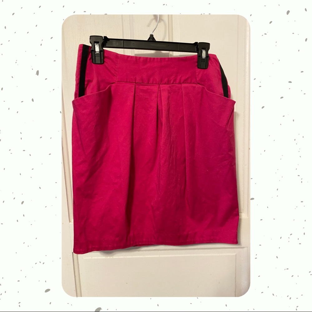 Pink Pencil Skirt with Pockets!